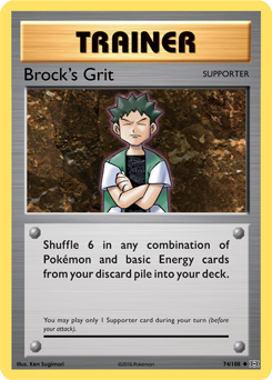 X&Y, Evolutions - 074/149 : Brock's grit (Reverse Holo) (6862885453990)
