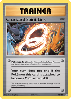 X&Y, Evolutions - 075/149 : Charizard Spirt Link (Reverse Holo) (6862886830246)