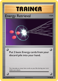 X&Y, Evolutions - 077/149 : Energy Retrieval (Reverse Holo) (6862887387302)