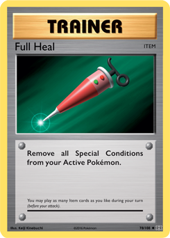 X&Y, Evolutions - 078/149 : Full Heal (Reverse Holo) (6862888239270)