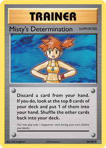 X&Y, Evolutions - 080/149 : Misty's Determination (Reverse Holo) (6862888927398)