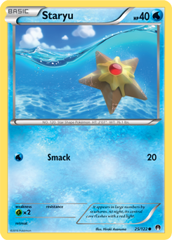 X&Y, BREAKpoint - 025/122 : Staryu (Holo) (7066027557030)