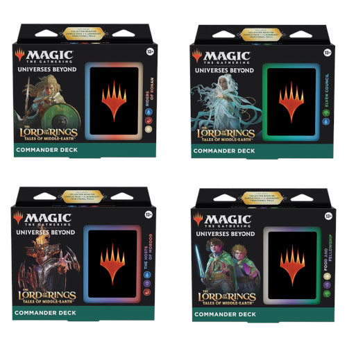Magic The Gathering - Commander Deck - Lord of the Rings: Tales of Middle-earth - 4x Bundle (7905172422903)