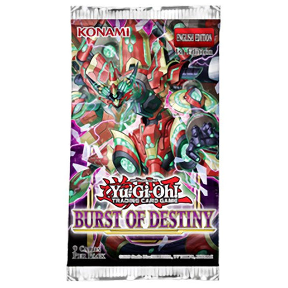 Yu-Gi-Oh! - Booster Pack (9 cards) - Burst Of Destiny (1st edition) (6977855127718)