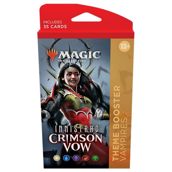 mtg crimson vow set booster box Magic The Gathering - Theme Booster - Innistrad: Crimson Vow