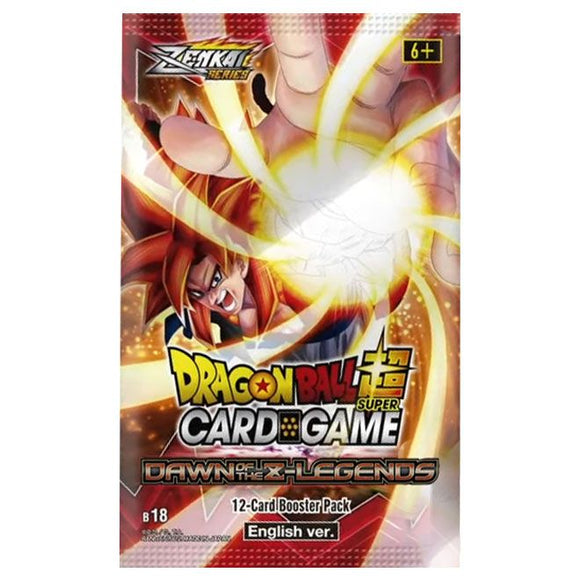 Dragon Ball Super Card Game - B18 Dawn of the Z-Legends - Booster Pack (12 Cards) (7557835227383)