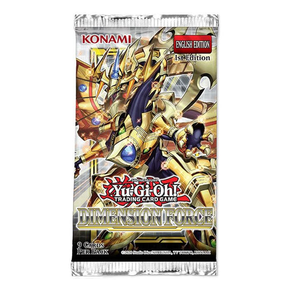 Yu-Gi-Oh! - Booster Pack (9 cards) - Dimension Force (1st edition) (7491446997239)