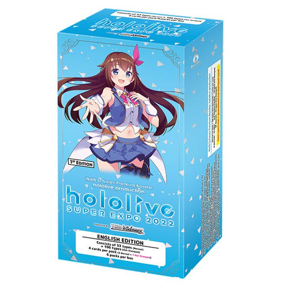 Weiss Schwarz Card Game - Hololive Super Expo 2022 - Premium Booster Box - (6 Packs) (7781827543287)