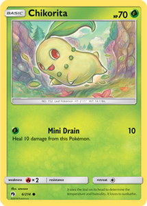 SUN AND MOON, Lost Thunder - 006/214 : Chikorita (Reverse Holo) (7023245000870)