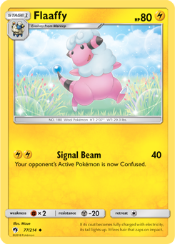 SUN AND MOON, Lost Thunder - 077/214 : Flaffy (Reverse Holo) (7023247491238)