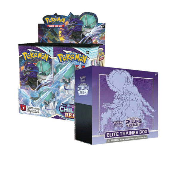 Pokemon - Elite Trainer + Booster Box Bundle - Sword and Shield Chilli Cosmic Collectables UK Pokemon - Elite Trainer + Booster Box Bundle - Sword and Shield Chilli Cosmic Collectables UK