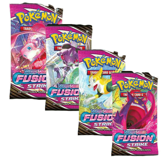 Pokemon - 4x Booster Pack (Art Set) - Sword and Shield Fusion Strike (4PP Limit) (7017891201190)