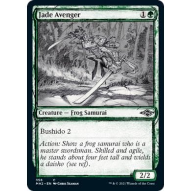 Modern Horizons 2 - 356 : Jade Avenger (Showcase Sketch Frame) (6860599034022)