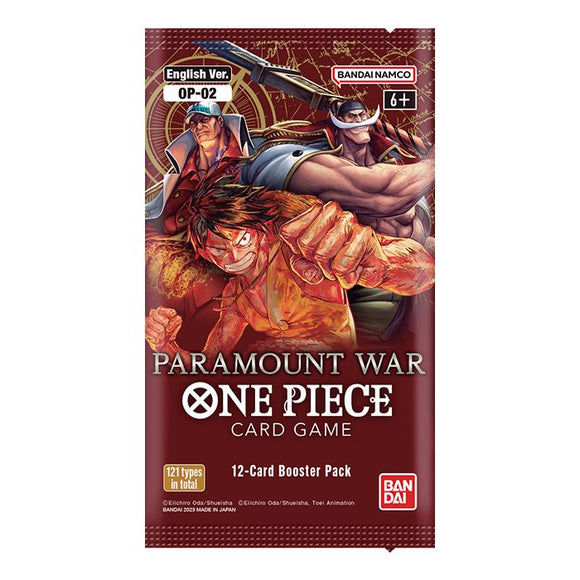 One Piece Card Game - OP02 Paramount War - Booster Pack (12 Cards) (7781771313399)