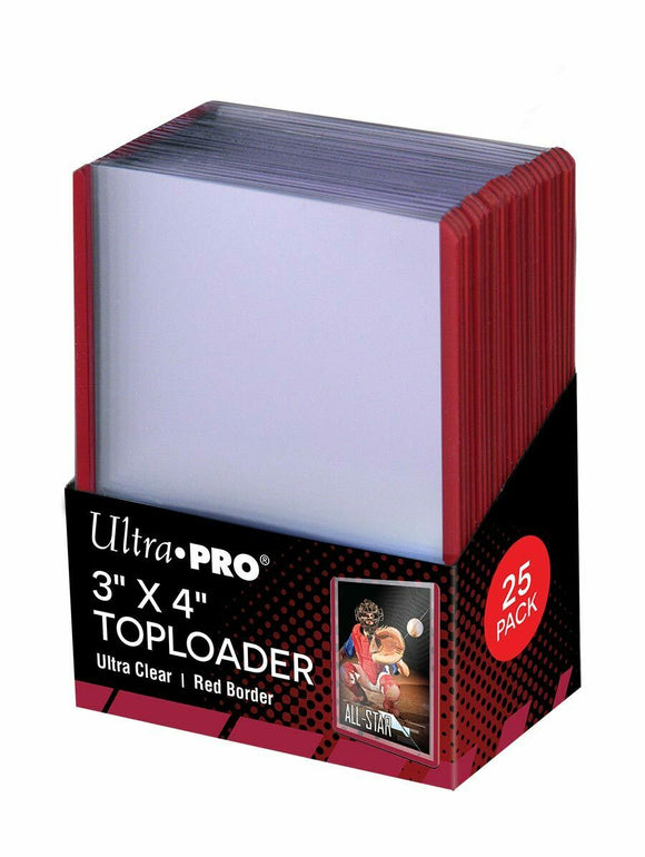 Sleeves - Ultra Pro - Toploaders (Red Border) x25 (6817044693158)