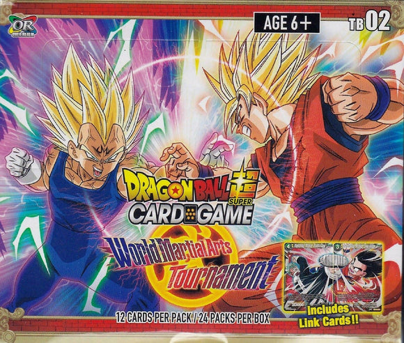 Dragon Ball Super Card Game - TB02 World Martial Arts Tournament - Booster Box (24 Packs) (6029965459622)