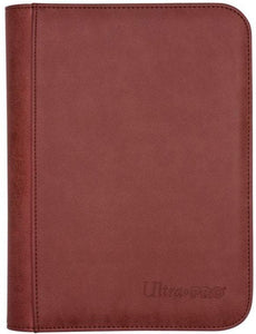 Ultra Pro - Suede Collection - 4 Pocket Pro Binder - Ruby (6569054863526)