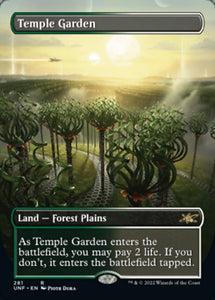 Unfinity - 281 : Temple Garden (Borderless) (Non Foil) (7803955151095)